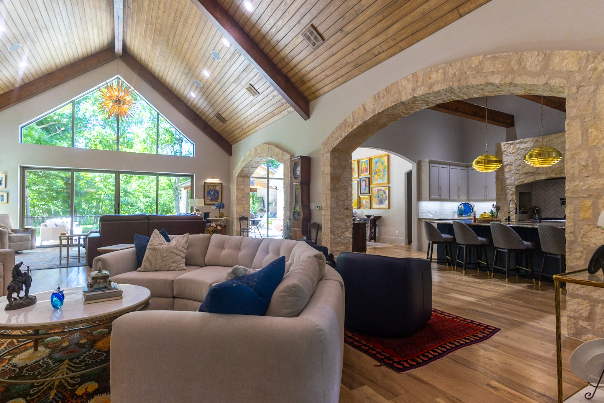 Open-Concept Living Room and Kitchen Remodel